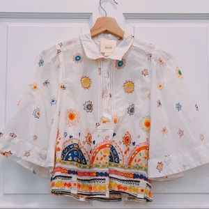 Anthropologie puff sleeve shirt